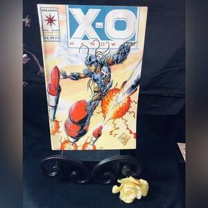 Valiant X-O Manowar Comic Book with Dynamic Red and Blue Cover